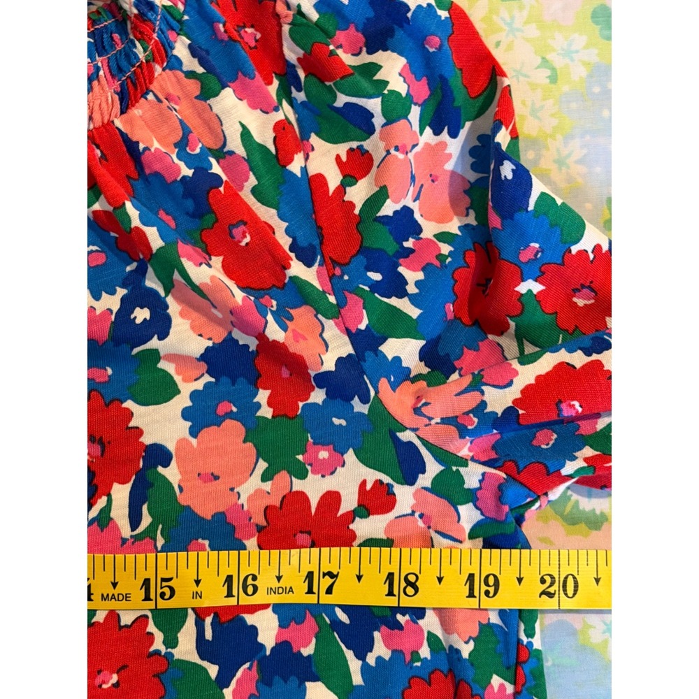 NWOT Boden | Fay Smocked Jersey Shirt Size 6 Floral Smocked Cotton/Modal - Picture 10 of 12